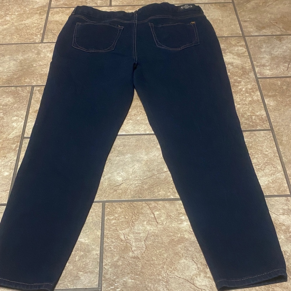 Nanette Lepore Size 12 Dark Blue High Rise Ankle Jeans Denim Chic Career - Picture 9 of 12
